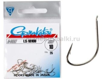 Крючки Gamakatsu LS-1810B HOOKS BRONZE разм. 10 25шт.