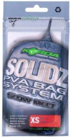 KORDA Пакет Solidz Slow Melt PVA Bags XS 45х100мм