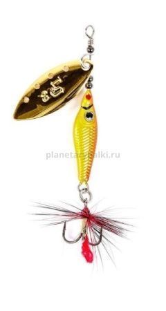 Блесна вращающаяся Lucky John TRIAN BLADE LONG 6гр., цвет 001