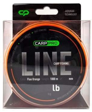 Леска монофильная CARP PRO Fluo Orange 1000м, 0,286мм, 5,7кг