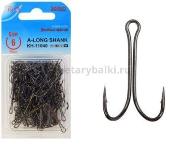 Крючки двойные Saikyo Long Shank KH-11040 BN №6, 100шт.