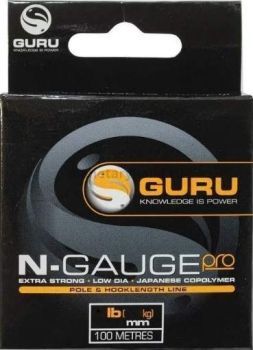 Леска монофильная GURU N-Gauge Pro 100м, 0,10мм, 0,9кг