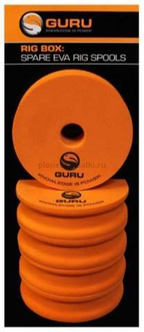 Шпули запасные для поводочницы GURU Spare Spools Rig Box 5шт.