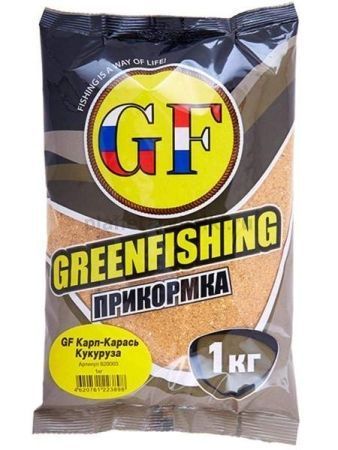 Прикормка GF КАРП/КАРАСЬ Кукуруза 1кг 