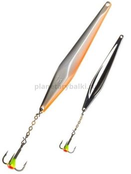 Блесна вертикальная Lucky John SHINER 75мм, 11гр., цвет Minnow блистер