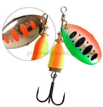 Блесна вращающаяся LureMax Foxy-4 16гр., цвет 008/HT