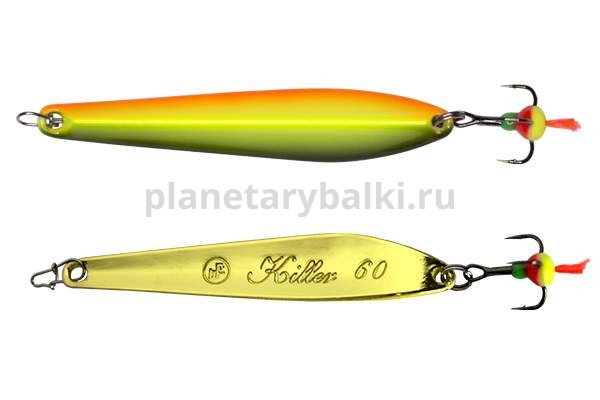 Блесна вертикальная ECOPRO Killer 60мм, 9гр., цвет FRG