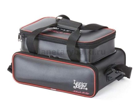Сумка рыболовная с коробками Lucky John EVA 38х25х19см два отделения