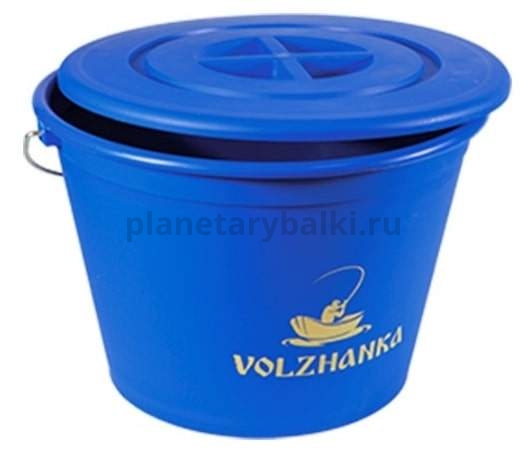 Ведро с крышкой Волжанка пластиковое 25л