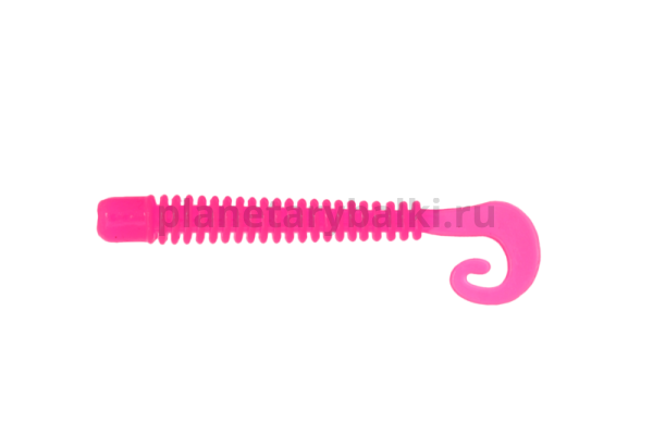 Приманка силиконовая LureMax CHEEKY WORM 4'' 10см, Deep Pink 06-044, 6шт.