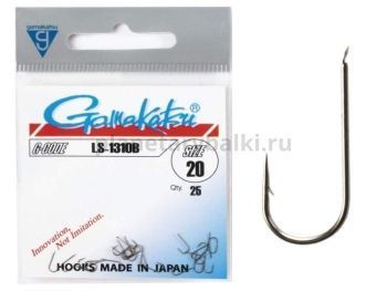 Крючки Gamakatsu LS-1310B HOOKS BRONZE разм. 20 25шт.