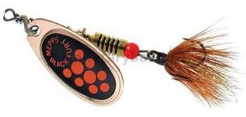 Блесна вращающаяся MEPPS Black Fury Mouche Orange №2, 4,5гр., цвет CU