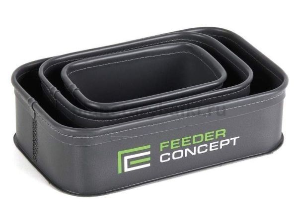 Емкости для прикормки и насадки Feeder Concept EVA 01 3шт., 27х17х7,5см
