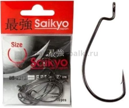 Крючки Saikyo BS-2317 BN №10/0, 3шт.