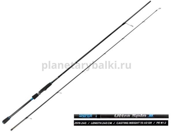 Спиннинг Salmo Sniper ULTRA SPIN II 40 2,40м, тест 15-40гр.