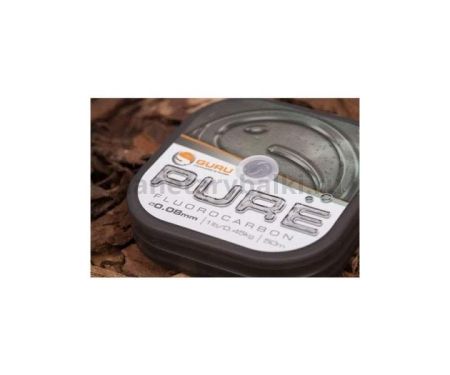 Леска флюорокарбон GURU Pure 50м, 0,08мм, 0,45кг
