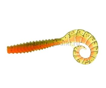 Твистер FLAGMAN TT-Grub 2,5'' 6,2см, #0215 Orange Chartreuse, 6шт.
