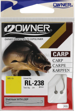 Поводок готовый OWNER RL-238 №2, 70см, 9шт.