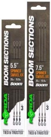 Отвод с быстросъемным вертлюгом KORDA Booms Spinner Swivel XX 19см