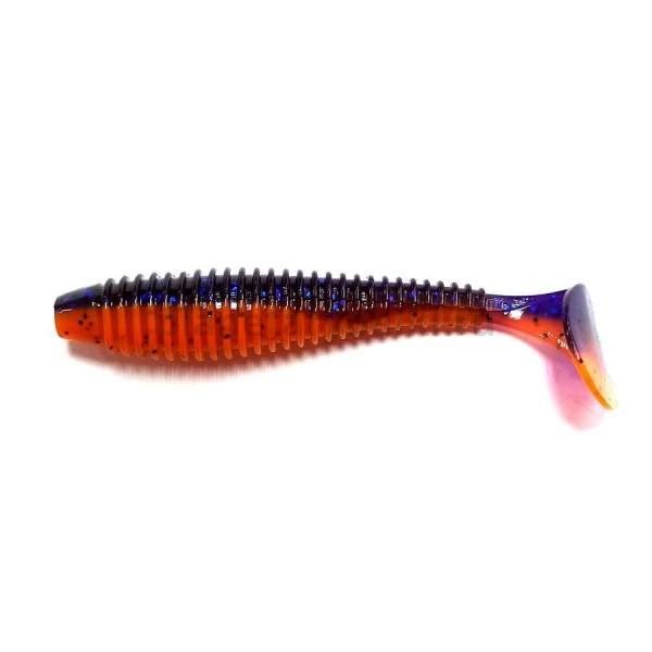 Виброхвост FLAGMAN Mystic Fish Fat 3,3" 8,2см, #0502 Violet Orange, 4шт.