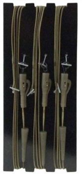 Монтаж готовый KORDA Leadcore Leader Lead Clip Gravel тест 50lb, длина 100см, 3шт.