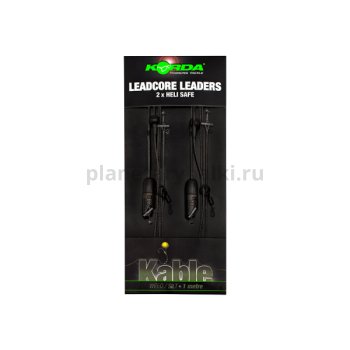 Лидкор KORDA Heli Safe Leadcore leader Weed 1м, 22,6кг, 2шт.