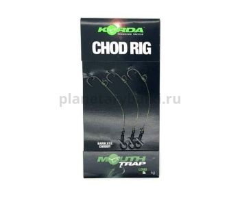 Поводок готовый KORDA Chod Rig Long Barbless 2,5см, №6 безбородый, 3шт. 