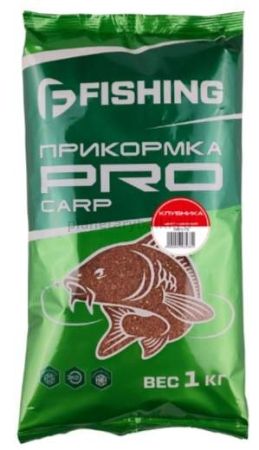 Прикормка для рыбы F-FISHING PRO Carp Клубника 1кг (15)