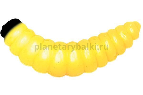 Приманка силиконовая LureMax WOOD WORM 1'' 2,5см, Yellow Corn 016, 10шт.