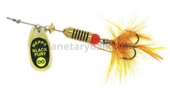Блесна вращающаяся MEPPS Black Fury Mouche Orange №00, 1,5гр., цвет OR