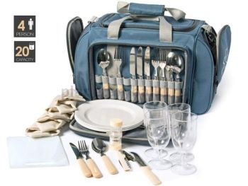 Термосумка Norfin VARDO NFL с посудой на 4 персоны