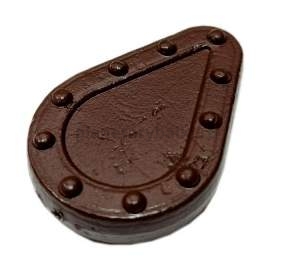 Грузило F-FISHING Капля плоское с грунтозацепом скользящее ВР brown 70гр., 2шт.