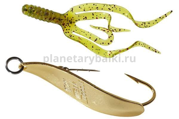 Блесна колеблющаяся Mepps TIMBER DOODLE №0, 8гр., цвет Gold (блистер)