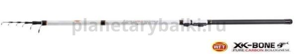 Удилище поплавочное с кольцами WFT XK Bone PURE CARBO BOLO 4м, тест 4-20гр.