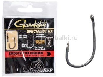 Крючки Gamakatsu G-Carp SPECIALIST RX HOOKS разм. 08 10шт.