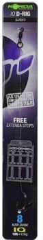 Поводки готовые KORDA IQ D Rig 15lb Kurv Shank №8