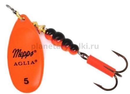 Блесна вращающаяся MEPPS Aglia Fluo №5, 13гр., orange