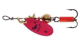 Блесна вращающаяся MEPPS Aglia Fluo №2, 4,5гр., Red