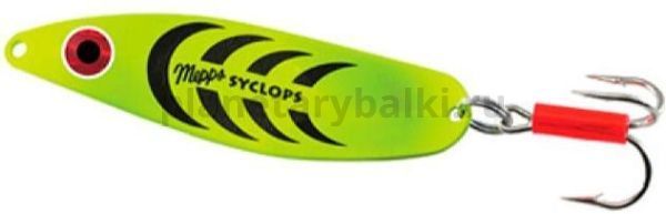 Блесна колеблющаяся MEPPS Syclops Platium №1, 12гр., цвет AG/green