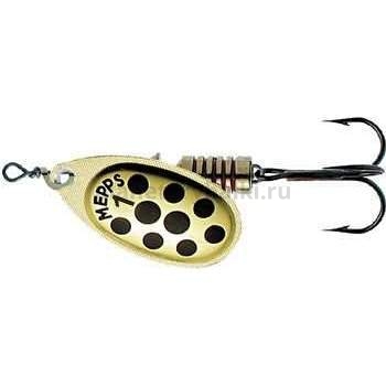 Блесна вращающаяся Mepps AGLIA PTS №1, 3,5гр., цвет Gold/Black dots