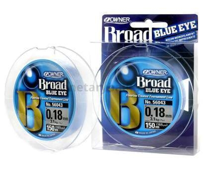 Монофильная леска OWNER Broad Blue Eye 150м, 0,12мм, 1,5кг