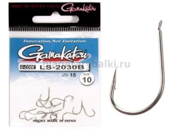 Крючки Gamakatsu LS-2030B NEW LABEL HOOKS BRONZE разм. 10 15шт.
