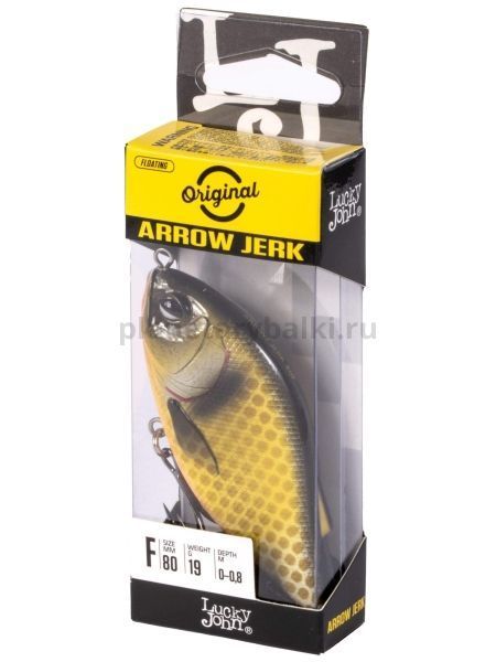 Воблер плавающий Lucky John BBS Original ARROW JERK F 80мм, 19гр., 0,8м, цвет 038 для рыбалки, Воблер плавающий Lucky John BBS Original ARROW JERK F 80мм, 19гр., 0,8м, цвет 038 отзывы, Воблер плавающий Lucky John BBS Original ARROW JERK F 80мм, 19гр., 0,8м, цвет 038 купить, Воблер плавающий Lucky John BBS Original ARROW JERK F 80мм, 19гр., 0,8м, цвет 038 купить в интернет магазине, Воблер плавающий Lucky John BBS Original ARROW JERK F 80мм, 19гр., 0,8м, цвет 038 выбрать, Воблер плавающий Lucky John BBS Original ARROW JERK F 80мм, 19гр., 0,8м, цвет 038 обзор, Воблер плавающий Lucky John BBS Original ARROW JERK F 80мм, 19гр., 0,8м, цвет 038 купить в розничном магазине