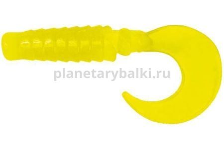 Твистер LureMax EBISU 2'' 4см, Chartreuse 001, 10шт.