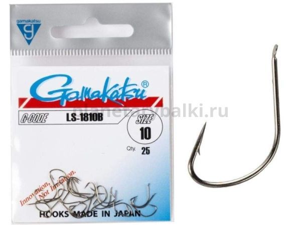Крючки Gamakatsu LS-1810B HOOKS BRONZE разм. 10 25шт.