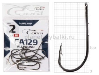 Крючки Cobra Allround BAITHOLDER CA129 №2, 10шт.