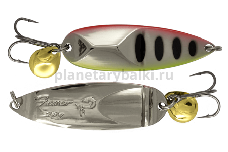 Блесна колеблющаяся LureMax Fever 65мм, 20гр., цвет 43, Red eye