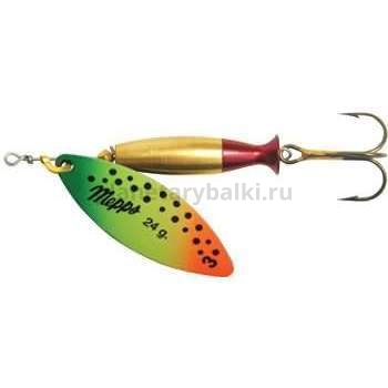 Блесна вращающаяся Mepps AGLIA LONG HEAVY №3, 24гр. цвет Gold/Tiger