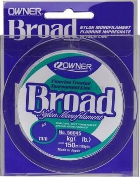 Монофильная леска OWNER Broad 150м, 0,40мм, 13кг
