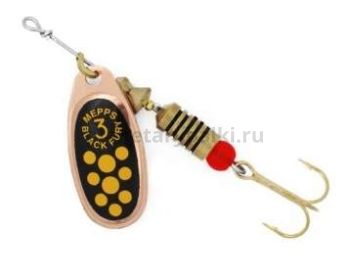 Блесна вращающаяся MEPPS Black Fury Jaune №3, 6,5гр., цвет CU